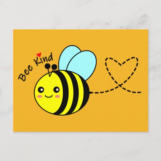 Bee Kind Postkarte (Vorderseite)