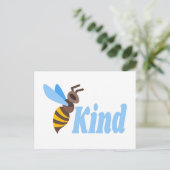 Bee Kind Postkarte (Stehend Vorderseite)