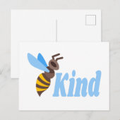 Bee Kind Postkarte (Vorne/Hinten)