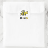 Bee Kind Puzzle Runder Aufkleber (Tasche)