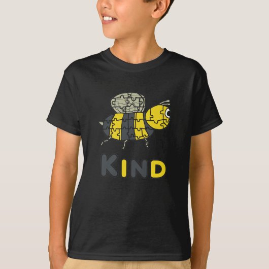 Bee Kind Puzzle T-Shirt (Vorderseite)
