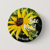 Bee Kind Rettete die Bienen Button (Vorderseite)