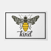 Bee Kind | Sei nett | Verzierte Biene Doormat Fußmatte (Vorderseite)