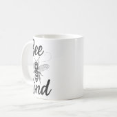 Bee Kind Sitive Quote Cute Funny Design For Kids  Kaffeetasse (Vorderseite Links)