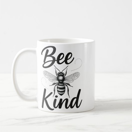 Bee Kind Sitive Quote Cute Funny Design For Kids  Kaffeetasse (Links)