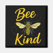 Bee Kind Sitive Quote Cute Funny Design For Kids Magnet (Vorne)