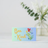 Bee Kind Telefonnummerkarte (Stehend Vorderseite)