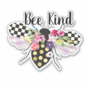 Bee Kind Vinyl Sticker (Vorderseite)