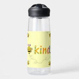 Bee Kind Whimsical Floral Bee Lover Trinkflasche