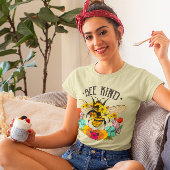 Bee Kind Wild Blume Grafik T-Shirt