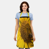 Bee Kind zur Cook Sonnenblume und Hummeln-Schürze Schürze (Getragen)