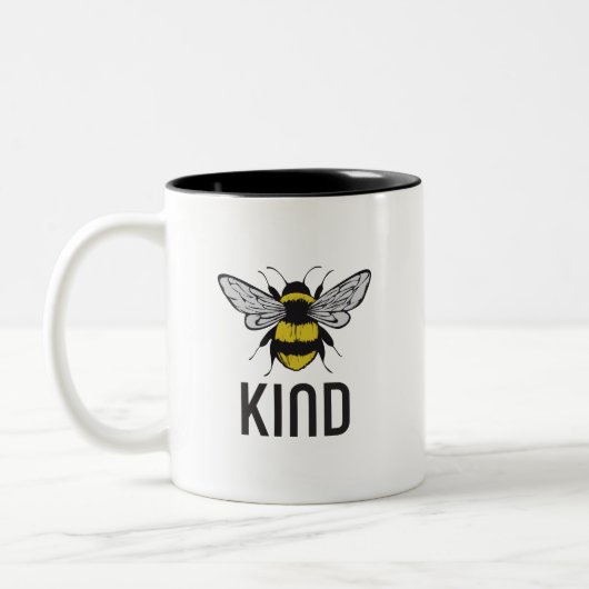 Bee Kind Zweifarbige Tasse (Links)