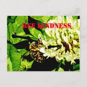 Bee Kindness Postcard Postkarte