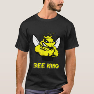 Bee King Rett Bies Retro Style Climate Blume 1 T-Shirt