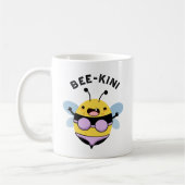 Bee-kini Funny Bee Puns Kaffeetasse (Links)