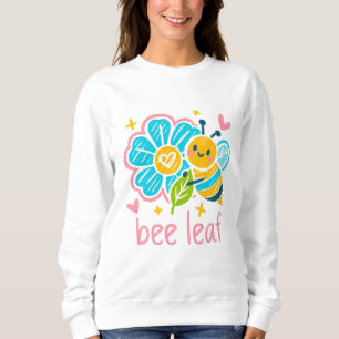 'Bee Leaf' Glückliche Hummel-Cottagecore-Fans Sweatshirt