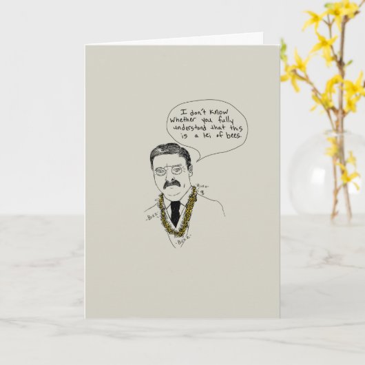 Bee Lei Ted Birthday Karte (Gelbe Blume)