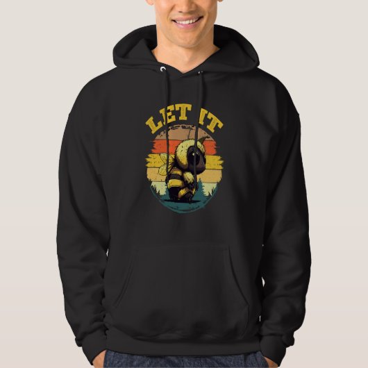 Bee Let it Beekeeper Honeybee Beekeeping 5 Hoodie (Vorderseite)