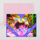 BEE LIEBE POSTCARD POSTKARTE (Vorne/Hinten)