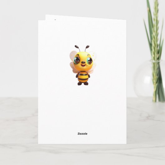 Bee-lieve Honey Bee Grußkarte Karte (Rückseite)