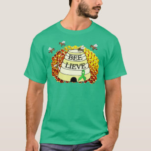 Bee-Lieve Honeycomb Lyme Disease Awareness T-Shirt