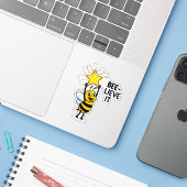 Bee-lieve it Sticker (Laptop mit iPhone)