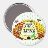 Bee-Lieve-Lyme-Syndrom Magnet (Vorderseite/Rückseite)