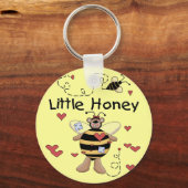 Bee Little Honey T - Shirt und Geschenke Schlüsselanhänger (Vorderseite)