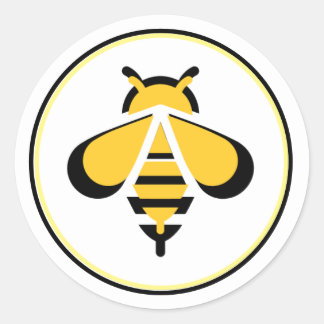 BEE-Logo für Verkauf oder Vergnügen Runder Aufkleber