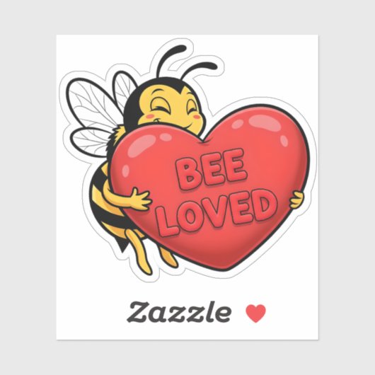 Bee Loved Sticker (Blatt)
