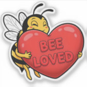Bee Loved Sticker (Vorderseite)