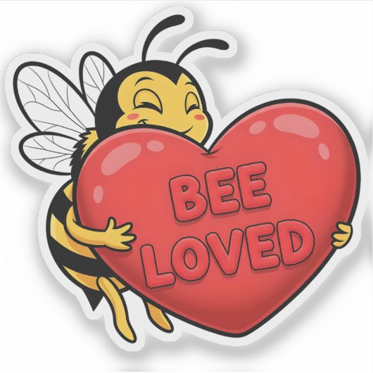 Bee Loved Sticker (Vorderseite)
