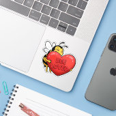 Bee Loved Sticker (Laptop mit iPhone)