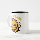 Bee-Mama-Kaffeebar Zweifarbige Tasse (Vorderseite Links)
