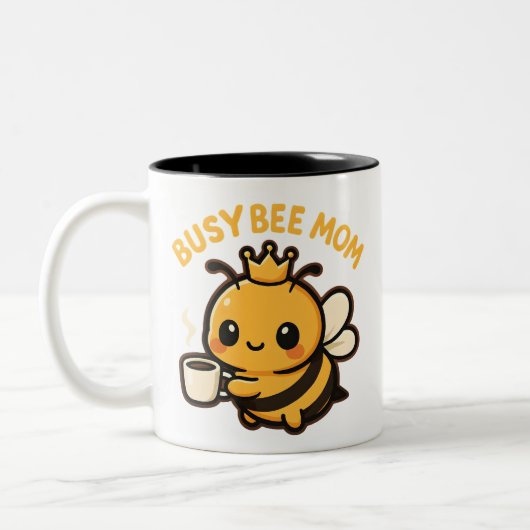 Bee-Mama-Kaffeebar Zweifarbige Tasse (Links)