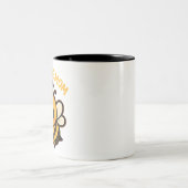 Bee-Mama-Kaffeebar Zweifarbige Tasse (Mittel)
