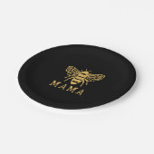 Bee Mama Mom Gift | Cute Bee Lover Gift Pappteller (Schrägansicht)