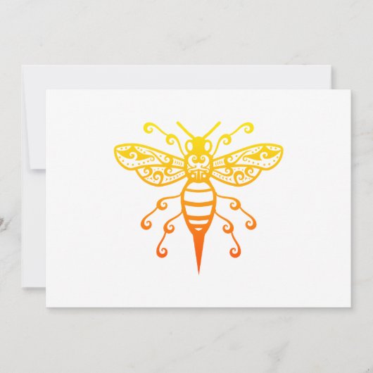 Bee Maori Style Polynesischer Stamm Tattoo Geschen Save The Date (Vorderseite)