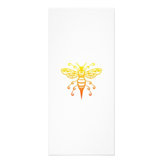 Bee Maori Style Polynesischer Stamm Tattoo Geschen Werbekarte (Vorne)