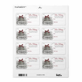 Bee Merry Beekeeper's Holiday Shipping Label (Vorne)