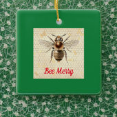 Bee Merry Christmas Bee Keramikornament