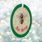Bee Merry Christmas Bee Ornament