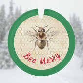 Bee Merry Christmas Bee Ornament