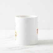 Bee Merry Christmas Cartoon Kaffeetasse (Mittel)