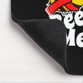 Bee Merry _ Cute Honey Bees Santa Claus _ Christma Mousepad (Ecke)