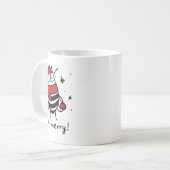 Bee Merry Funny Weihnachtsgeschenk Bee Lover Kaffeetasse (Vorderseite Links)