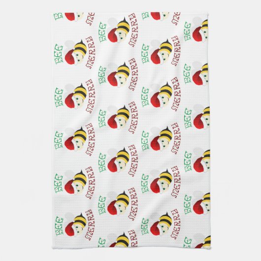 Bee Merry Geschirrtuch (Vertikal)