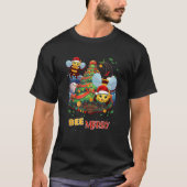 Bee Merry Honey Bee Beekeeper X Mas Santa Claus Be T-Shirt (Vorderseite)