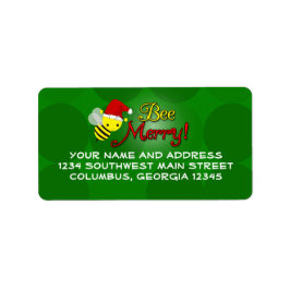 Bee Merry, Niedliche Hummelreise Adressaufkleber