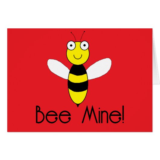 "Bee mich!" Karte (Vorderseite (Horizontal))